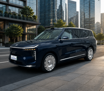 Zhiji LS9: флагман SAIC с 1500 км запасом хода, встроенным душем и поворотными задними колёсами на 24°